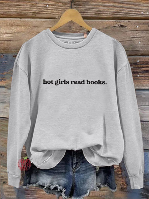 Read More Books Teacher Print Casual Long Sleeve Sweatshirt