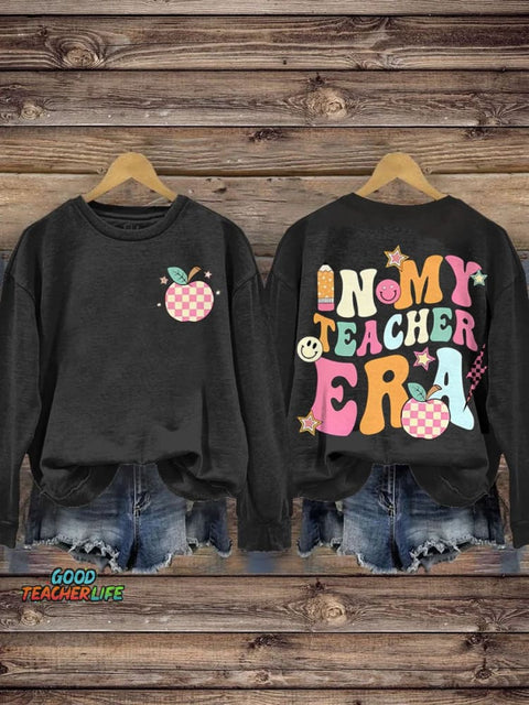 Teacher Personalized In My Teacher Era Casual  Sweatshirt