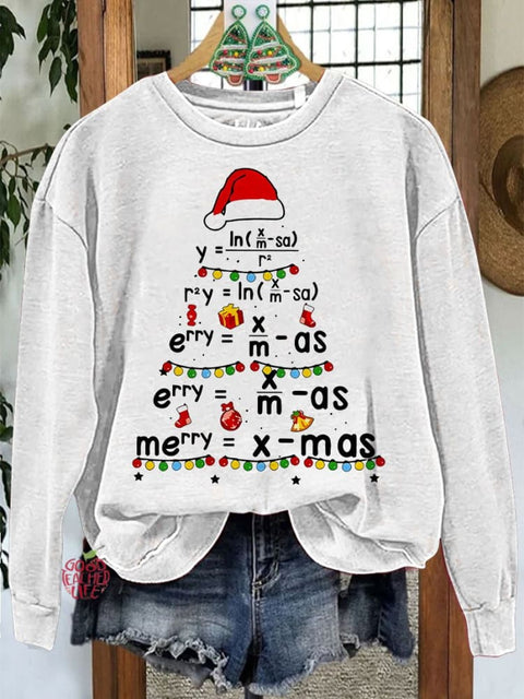 Christmas Math Teacher Casual Sweatshirt