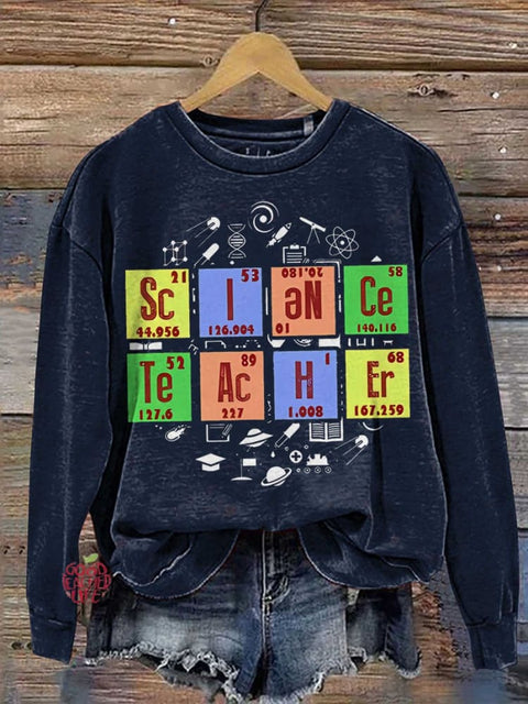 Teacher Science Casual  Sweatshirt