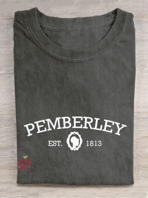 Pemberley EST 1813 Teacher Casual Print T-shirt