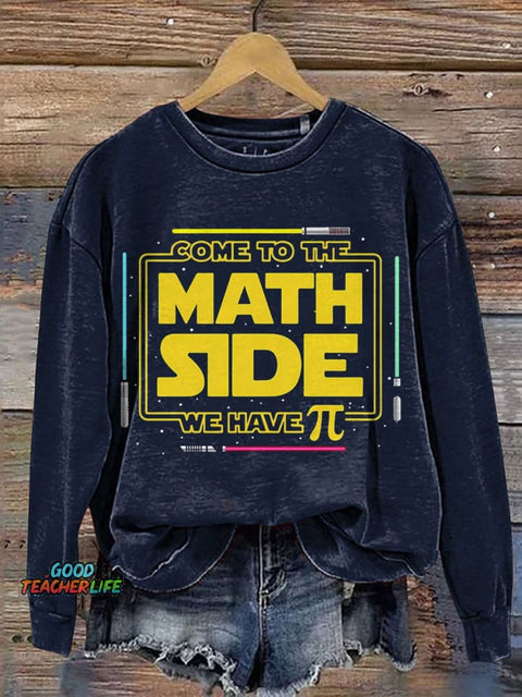 Galaxy Wars We Have Pi Funny Math Casual Print Sweatshirt