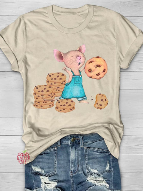 If You Give A Mouse A Cookie Toddler Youth and Adult Teacher T-shirt