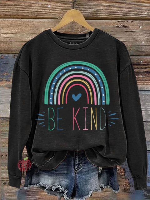 Rainbow Be Kind Teacher Casual  Sweatshirt