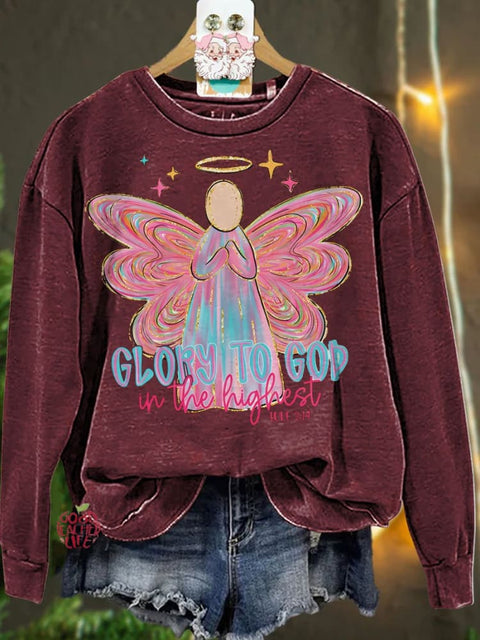 Christmas Glory to God Casual  Sweatshirt