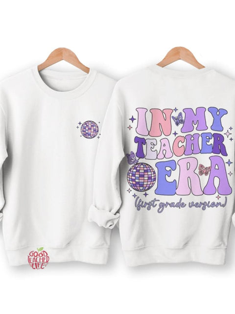 In My Teacher Era Teacher Casual Sweatshirt