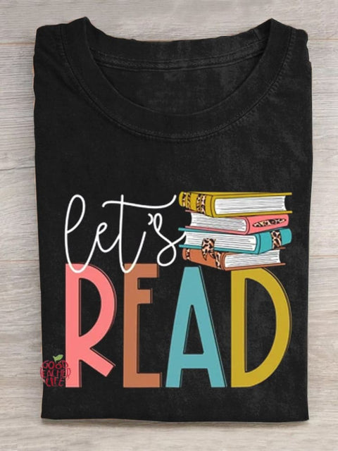 Let's Read Teacher T-Shirt