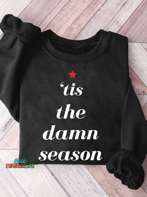 Funny Christmas Art Print Casual  Sweatshirt