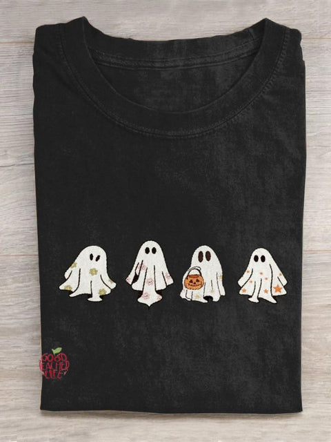 Ghost Pumpkin Creative Design Teacher T-shirt