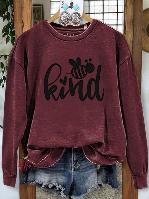 Be Kind Teacher Gifts Happy Casual  Sweatshirt