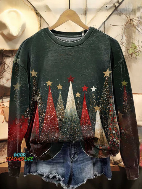 Christmas Tree Casual Sweatshirt