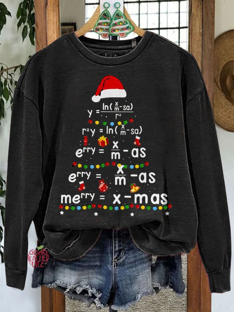 Christmas Math Teacher Casual Sweatshirt