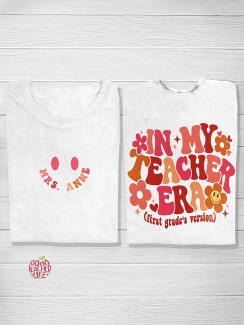 Custom In My Cool Teacher Era Teacher T-Shirt