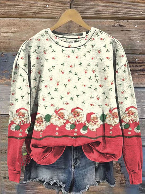 Old Christmas Art Print Casual  Sweatshirt