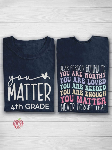 Fourth Grade Teacher Creative Design Teacher T-shirt