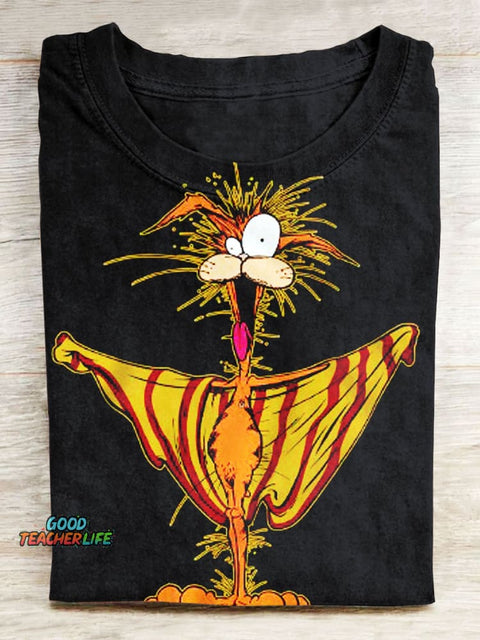 Funny Bill The Cat Art Print T-shirt