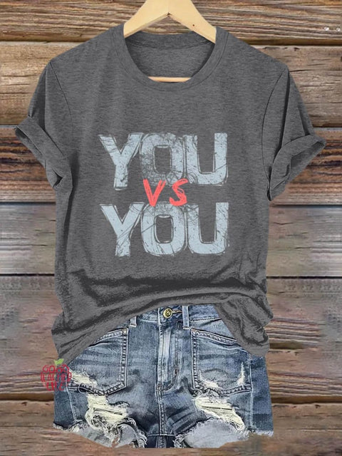 You VS You Art Print T-shirt