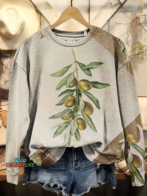 Peace Olive Art Print Sweatshirt