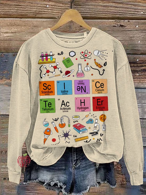 Science Teacher Play With These Equipments Casual  Sweatshirt