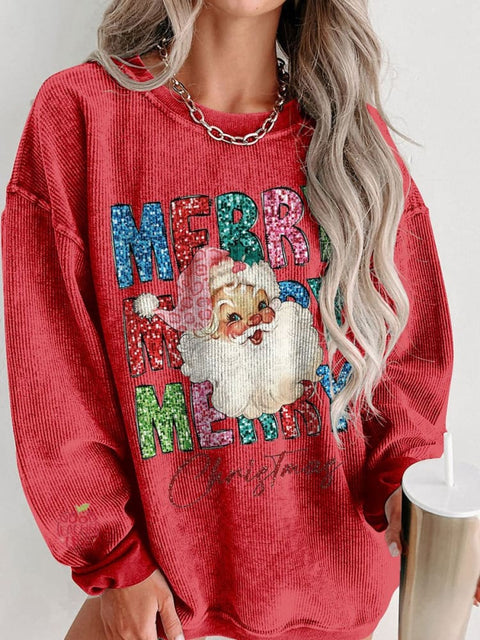 Women's Merry Christmas Casual Print Shirt