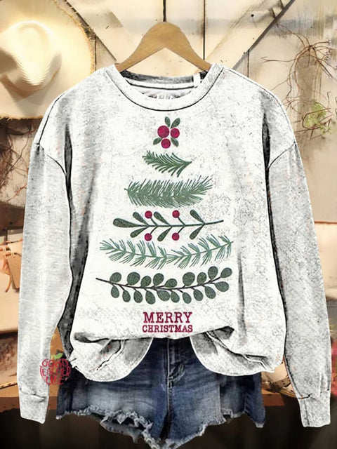 Christmas Tree Merry Christmas Casual Sweatshirt