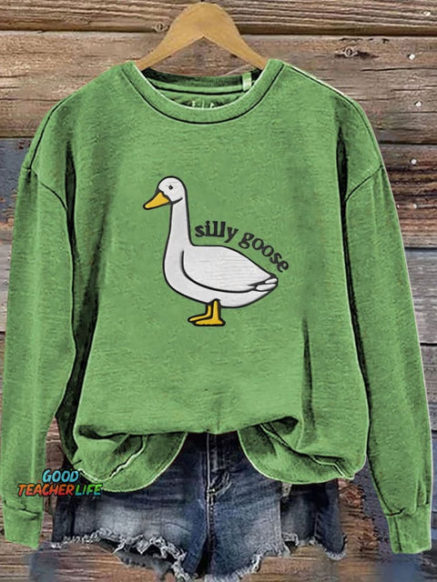 Funny Silly Goose Casual  Sweatshirt
