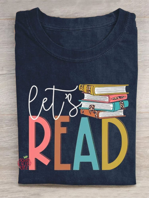 Let's Read Teacher T-Shirt