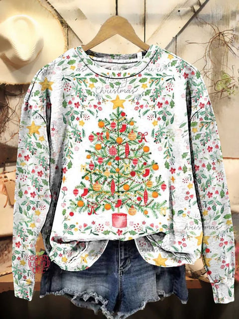 Merry Christmas Tree Casual Sweatshirt