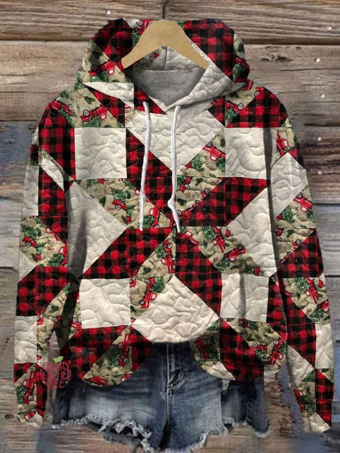 Christmas  Snowflake  Print Casual Hoodie Sweatshirt