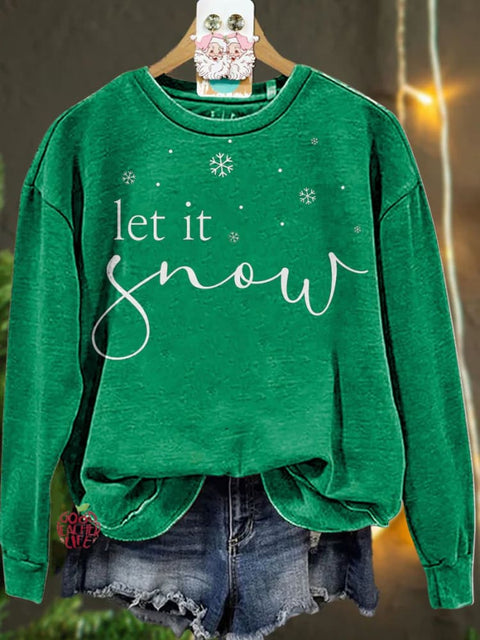 Christmas Let it Snow Casual  Sweatshirt