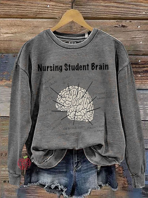 Nurse  Student Brain Casual  Sweatshirt