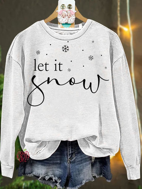 Christmas Let it Snow Casual  Sweatshirt