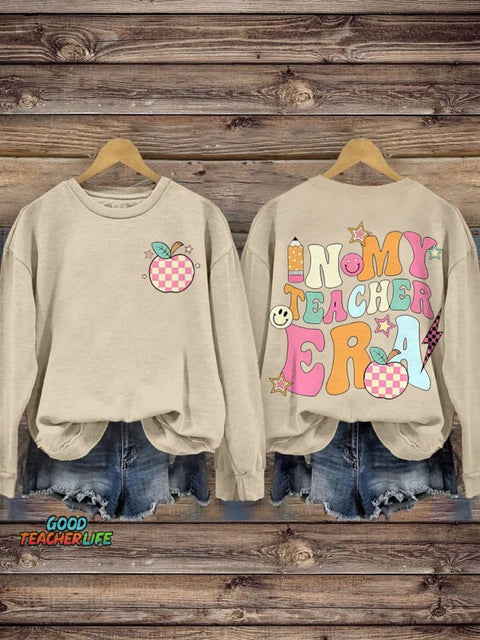 Teacher Personalized In My Teacher Era Casual  Sweatshirt