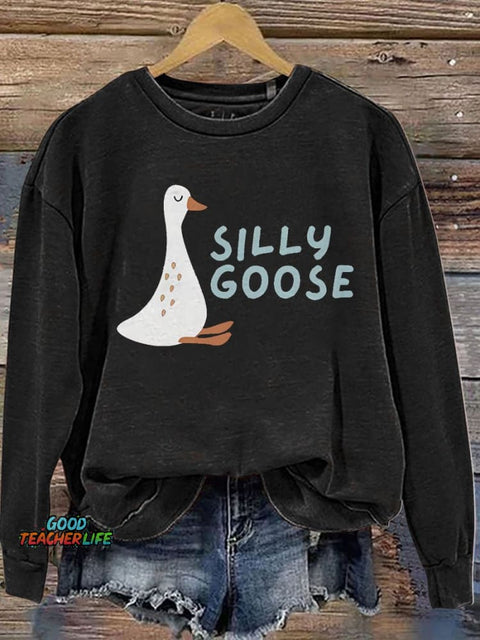 Silly Goose Cute Casual  Sweatshirt
