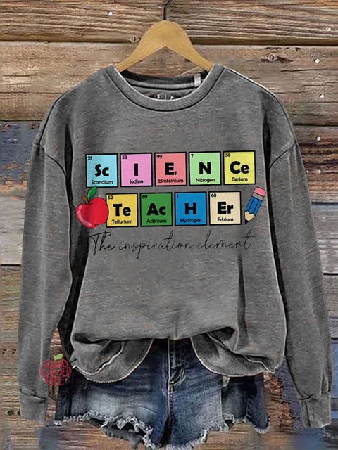 The Inspiration element Science Teacher Casual  Sweatshirt