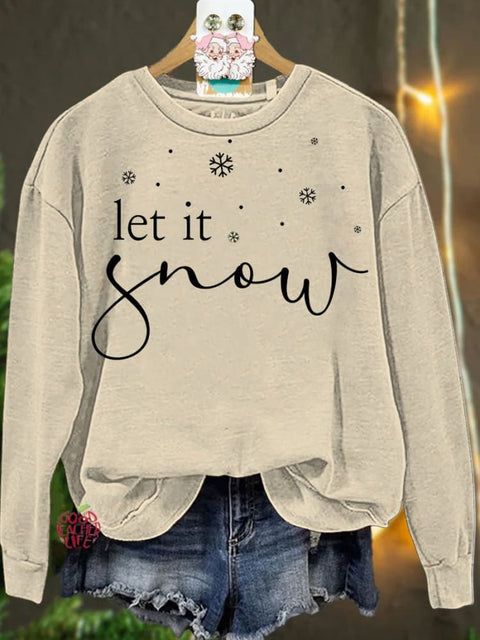 Christmas Let it Snow Casual  Sweatshirt