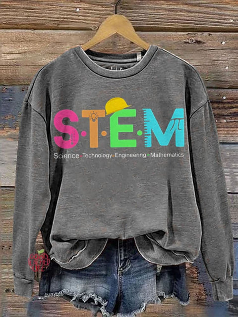 Science Technology Engineering Mathematics Teacher Casual  Sweatshirt