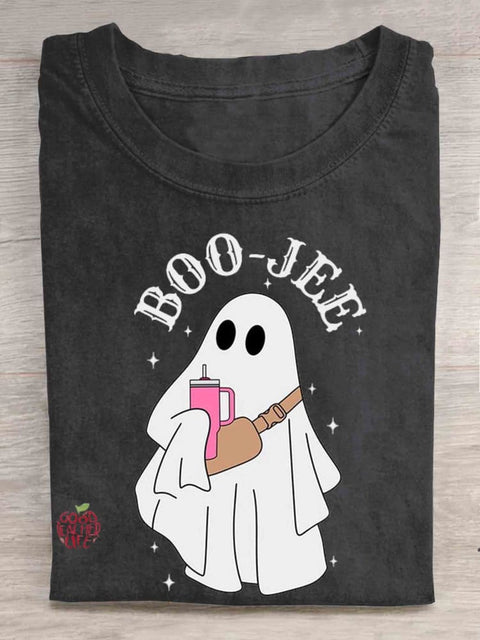 Boo-Jee Ghost Halloween T-shirt