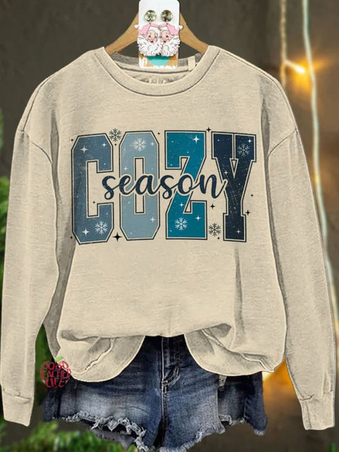 Christmas Cozy Season Winter Casual  Sweatshirt