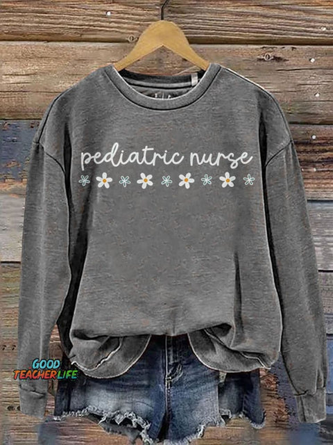 Pediatric Nurse Comfort Colors Casual  Sweatshirt