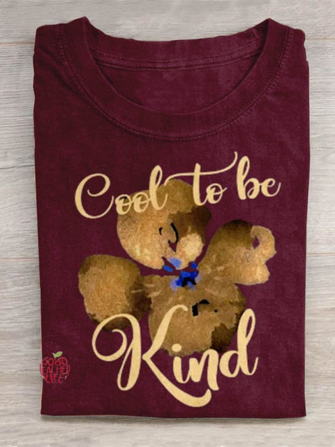 Cool To Be Kind Art Print Design T-shirt