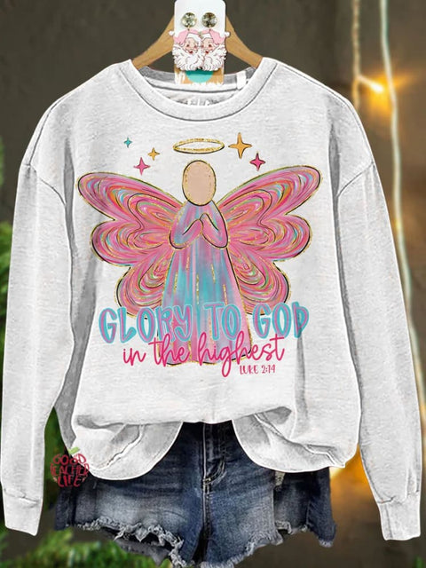 Christmas Glory to God Casual  Sweatshirt