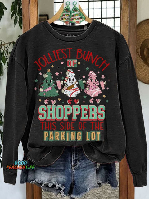 Christmas Shopping Jolliest Bunch Christmas Casual Sweatshirt