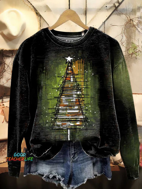 Christmas Tree Casual Sweatshirt