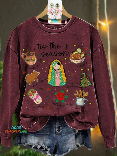Mexican Christmas Tis The Season Casual  Sweatshirt