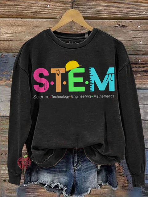 Science Technology Engineering Mathematics Teacher Casual  Sweatshirt