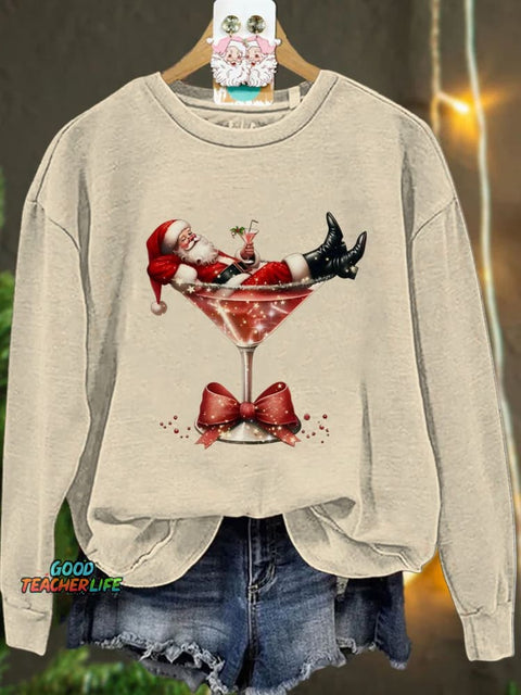 Christmas Santa's Hot Mess Casual  Sweatshirt