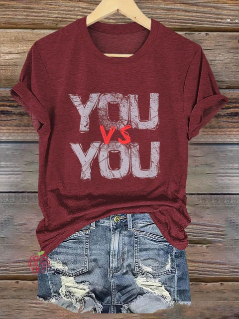 You VS You Art Print T-shirt