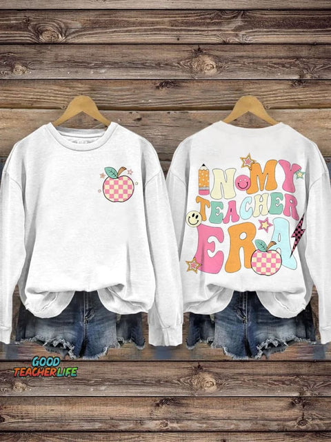 Teacher Personalized In My Teacher Era Casual  Sweatshirt