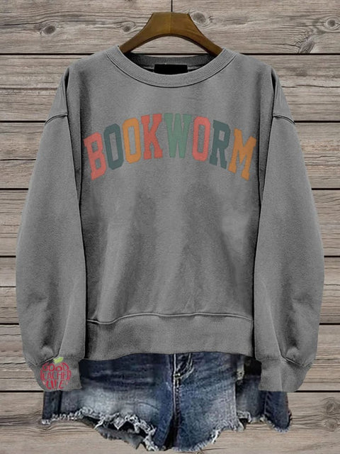 Teacher Retro Bookworm Casual  Sweatshirt